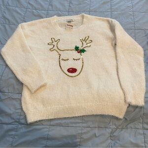 Brand new Rudolph white Christmas sweater